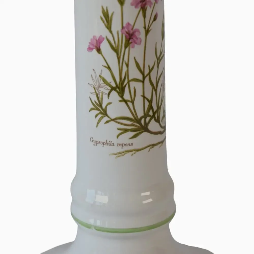 Vintage R.B. Bernarda Portugal Botanical Ceramic Candle Holder